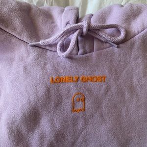 Lonely Ghost Lavender & Orange Text Me When You Get Home Hoodie